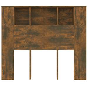 Čelo postele s úložným prostorem kouřový dub 120x18,5x102,5 cm - obrázek 4