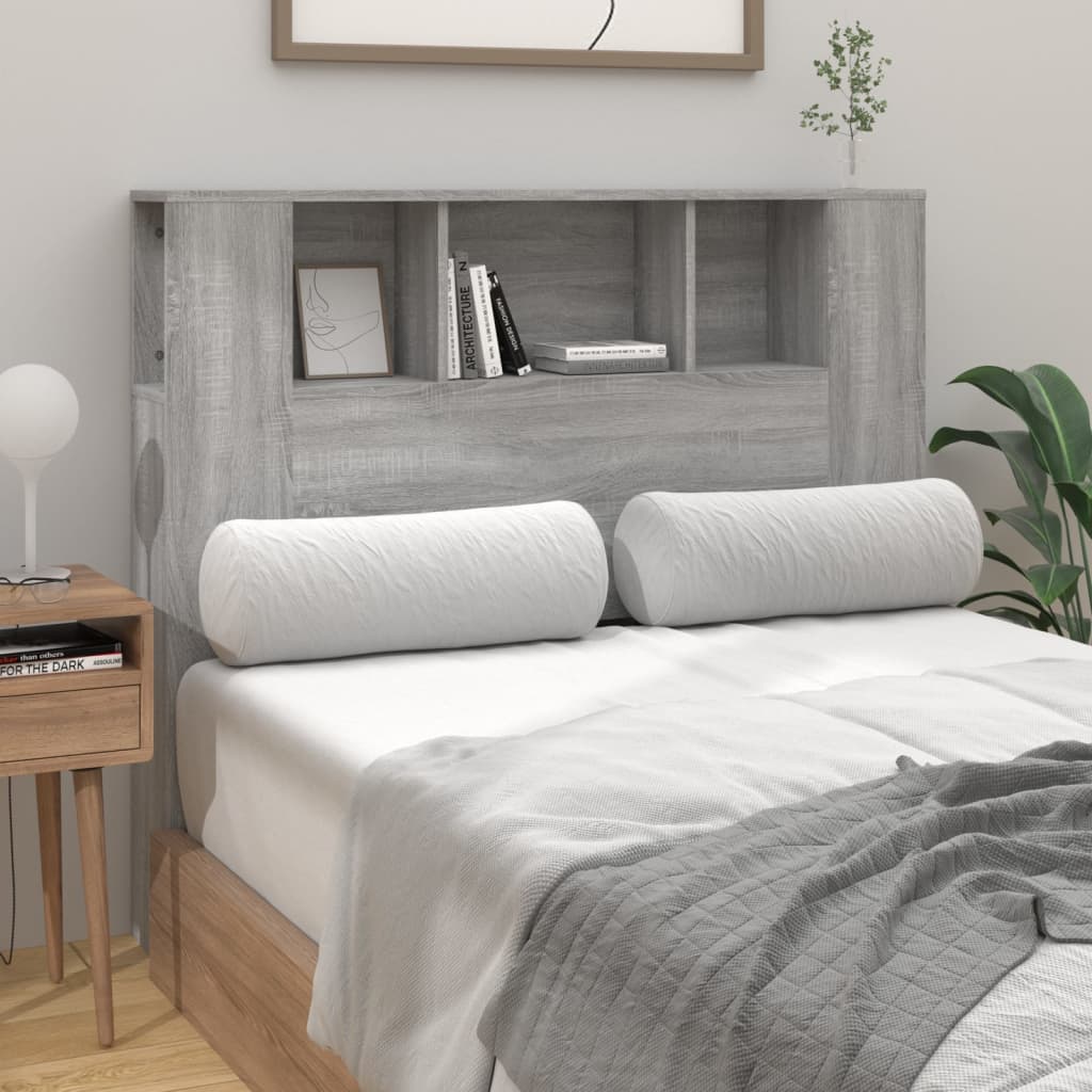 

vidaXL Hoofdbordkast 120x18,5x103,5 cm grijs sonoma eikenkleurig