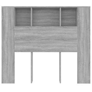 Čelo postele s úložným prostorem šedé sonoma 120x18,5x102,5 cm - obrázek 4