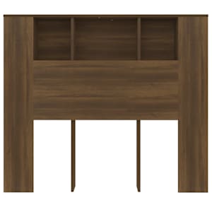 Čelo postele s úložným prostorem hnědý dub 120x18,5x102,5 cm - obrázek 4
