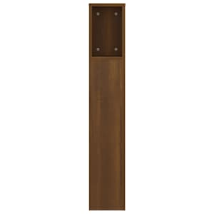 Čelo postele s úložným prostorem hnědý dub 140x18,5x104,5 cm - obrázek 4
