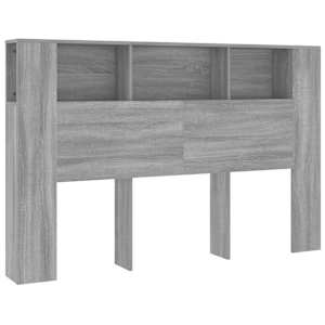 Čelo postele s úložným prostorem šedé sonoma 160x18,5x104,5 cm - obrázek 2