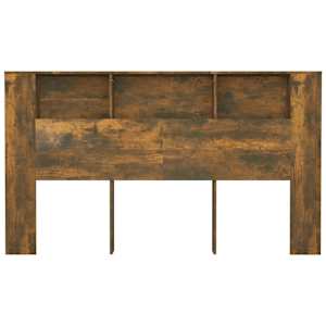 Čelo postele s úložným prostorem kouřový dub 180x18,5x104,5 cm - obrázek 4