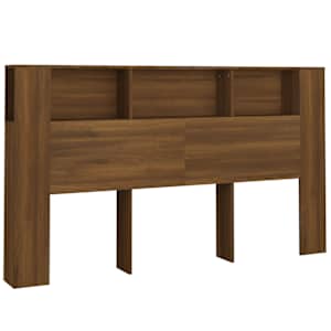 Čelo postele s úložným prostorem hnědý dub 180x18,5x104,5 cm - obrázek 2