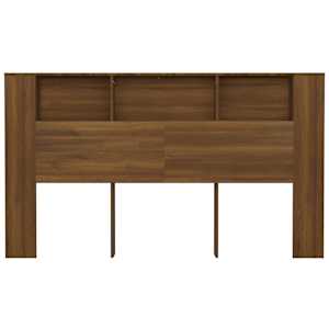 Čelo postele s úložným prostorem hnědý dub 180x18,5x104,5 cm - obrázek 4