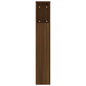 Čelo postele s úložným prostorem hnědý dub 180x18,5x104,5 cm - obrázek 5