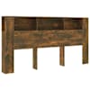 vidaXL peatsi kapp, suitsutatud tamm, 200x18,5x104,5 cm