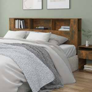 Vzglavna omarica dimljeni hrast 200x18,5x104,5 cm