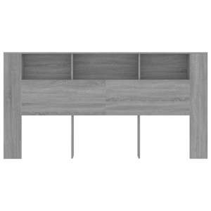 Čelo postele s úložným prostorem šedé sonoma 200x18,5x104,5 cm - obrázek 3