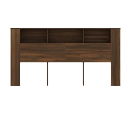 vidaXL Hoofdbordkast 200x18,5x104,5 cm bruin eikenkleur