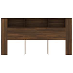 vidaXL Hoofdbordkast 200x18,5x104,5 cm bruin eikenkleur