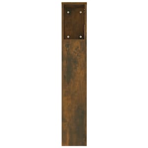 Čelo postele s úložným prostorem kouřový dub 220x18,5x104,5 cm - obrázek 5