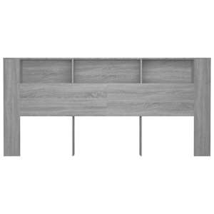 Čelo postele s úložným prostorem šedé sonoma 220x18,5x104,5 cm - obrázek 4
