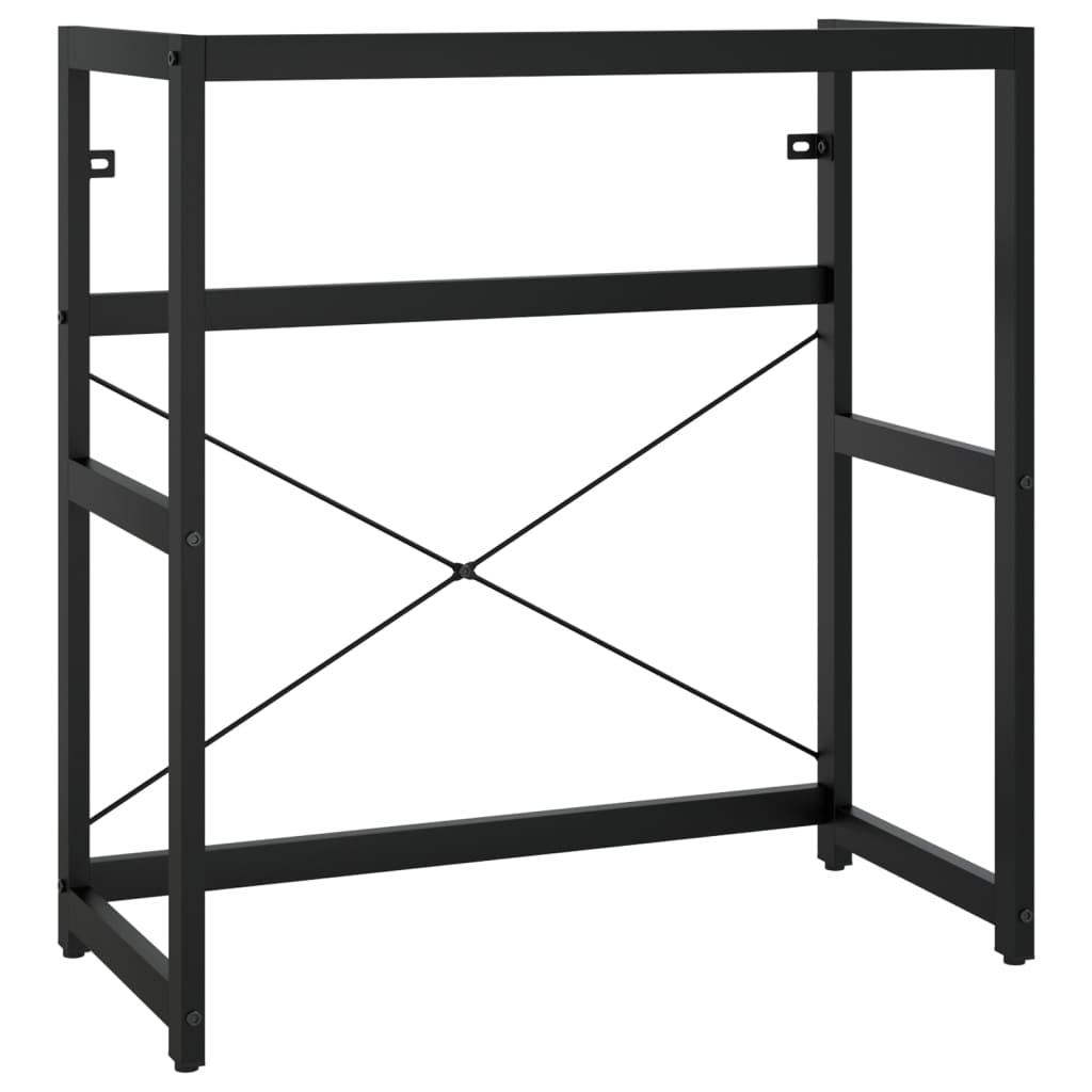 

vidaXL Wastafelframe met inbouwwastafel ijzer zwart