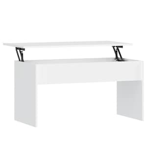 vidaXL kohvilaud, valge, 102x50,5x52,5 cm, tehispuit