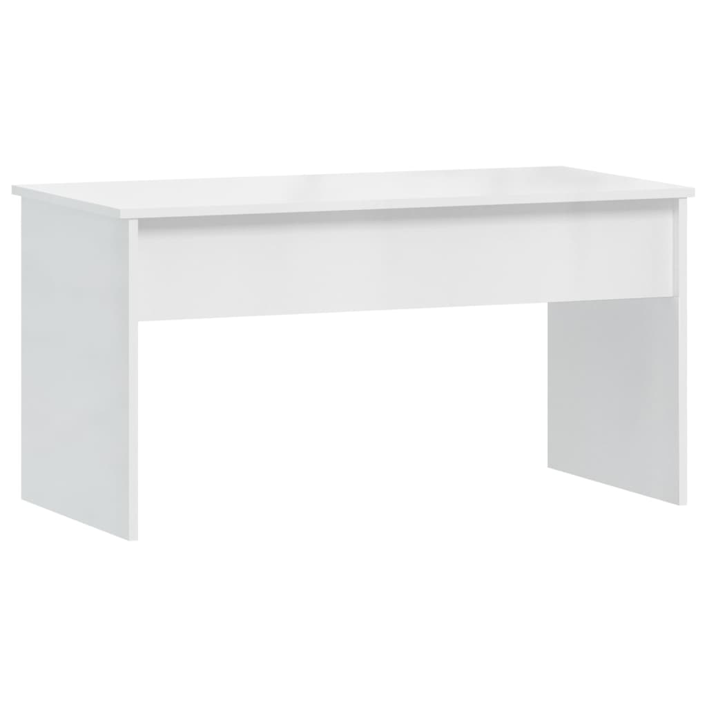 

vidaXL Salontafel 102x50,5x52,5 cm bewerkt hout hoogglans wit