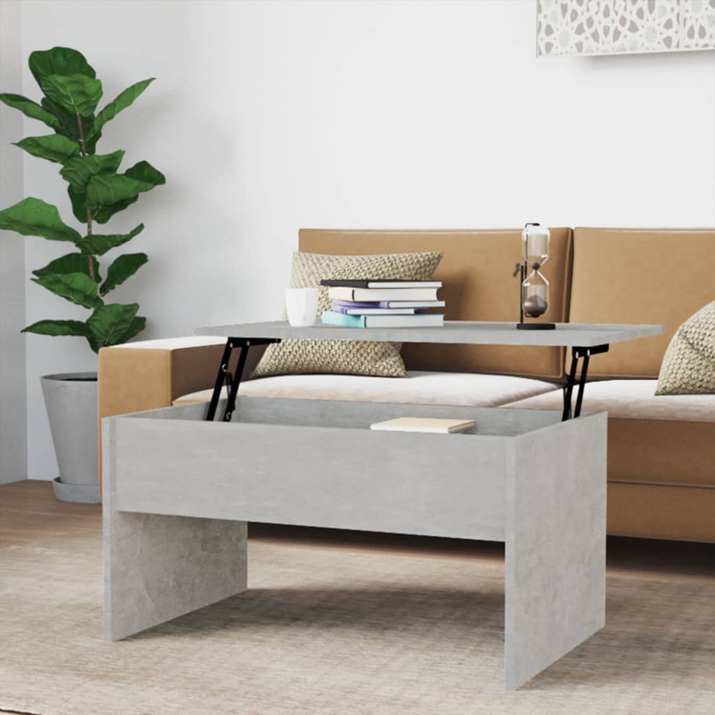 vidaXL sofabord 80x50,5x41,5 cm konstrueret træ betongrå