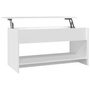 vidaXL kohvilaud, valge, 102x50x52,5 cm, tehispuit