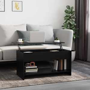 Konferenční stolek černý 102 x 50 x 52,5 cm kompozitní dřevo - obrázek 1