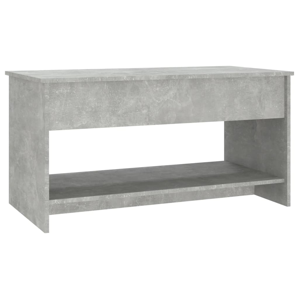  Konferenčný stolík betónový sivý 102x50x52,5cm spracované drevo