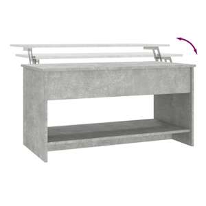 Konferenční stolek betonově šedý 102x50x52,5cm kompozitní dřevo - obrázek 8