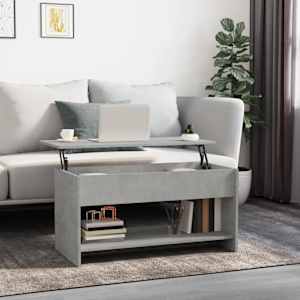 Konferenční stolek betonově šedý 102x50x52,5cm kompozitní dřevo - obrázek 1