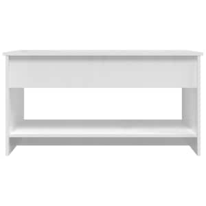 Konferenční stolek lesklý bílý 102x50x52,5 cm kompozitní dřevo - obrázek 6