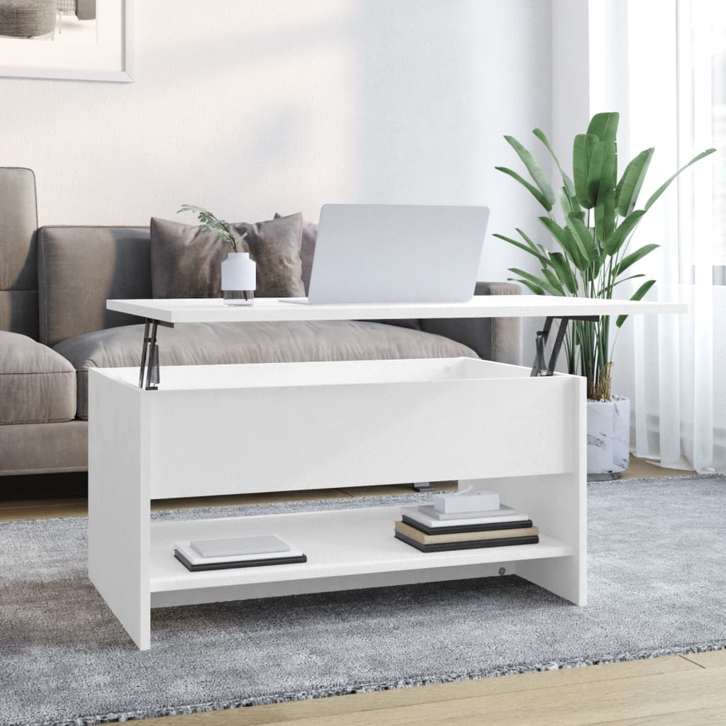 vidaXL Coffee Table White 80x50x40 cm Engineered Wood