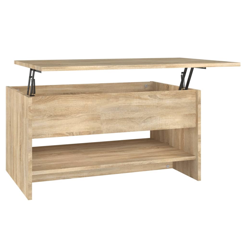  Konferenčný stolík dub sonoma 80x50x40 cm spracované drevo