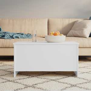 Konferenční stolek bílý 102 x 55,5 x 52,5 cm kompozitní dřevo - obrázek 8