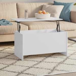 Konferenční stolek bílý 102 x 55,5 x 52,5 cm kompozitní dřevo - obrázek 1