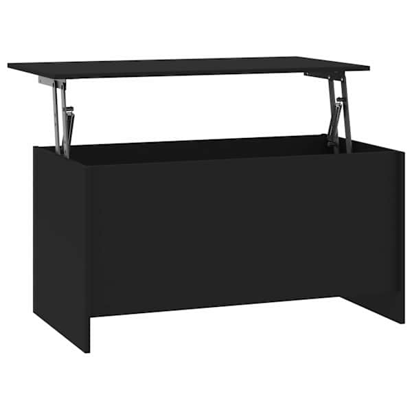 vidaXL kohvilaud, must, 102x55,5x52,5 cm, tehispuit