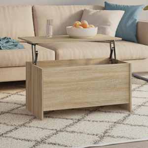 Klubska mizica sonoma hrast 102x55,5x52,5 cm konstruiran les