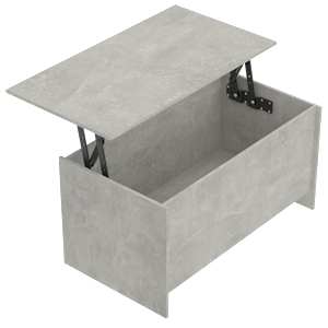 Konferenční stolek betonově šedý 102 x 55,5 x 52,5 cm kompozit - obrázek 6