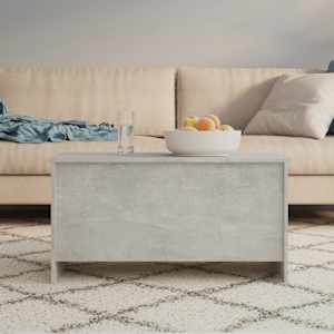Konferenční stolek betonově šedý 102 x 55,5 x 52,5 cm kompozit - obrázek 8