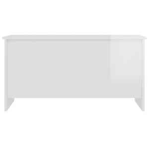 Konferenční stolek lesklý bílý 102x55,5x52,5cm kompozitní dřevo - obrázek 4