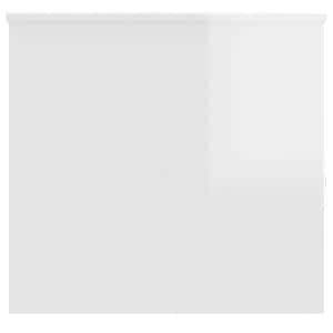 Konferenční stolek lesklý bílý 102x55,5x52,5cm kompozitní dřevo - obrázek 5
