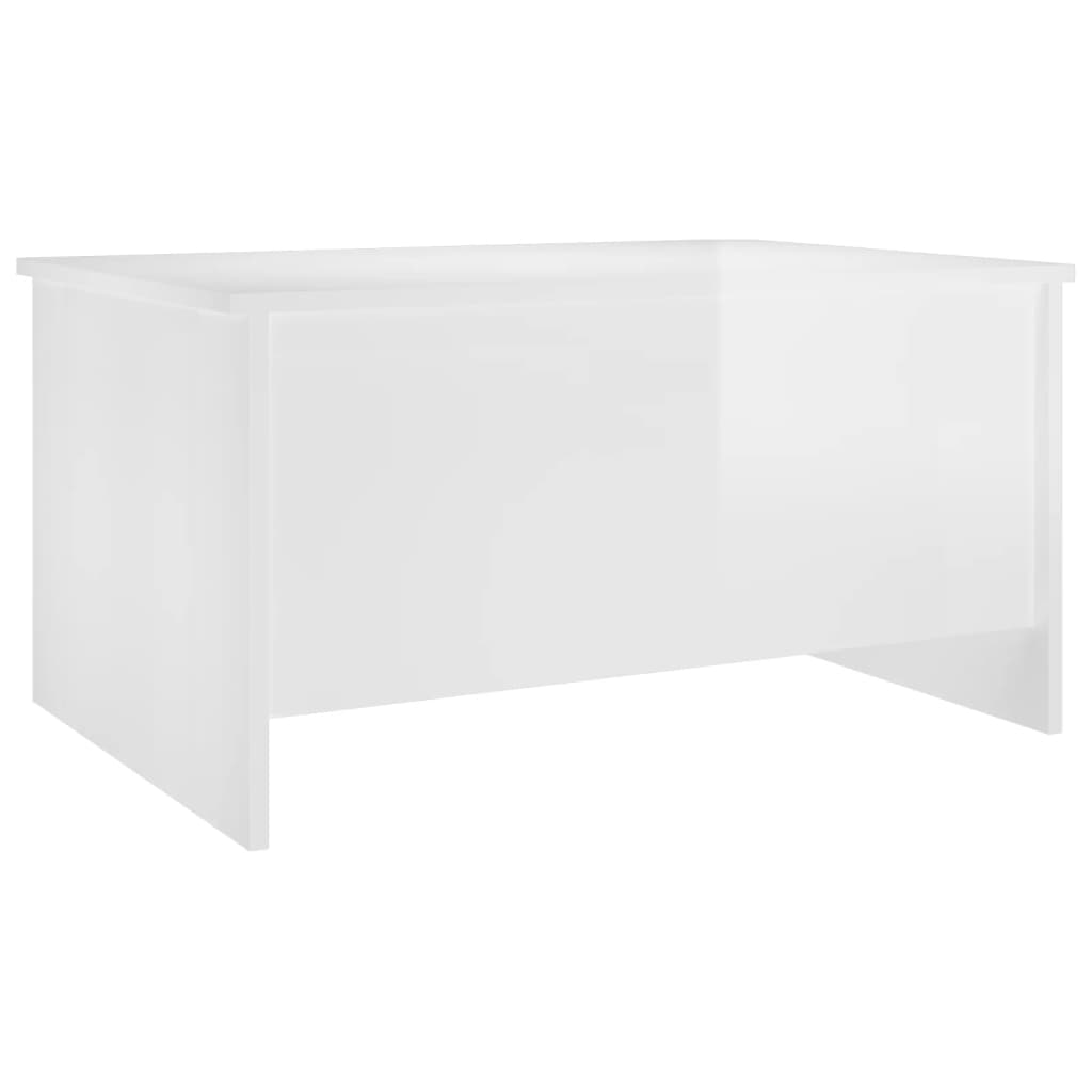 

vidaXL Salontafel 80x55,5x41,5 cm bewerkt hout hoogglans wit