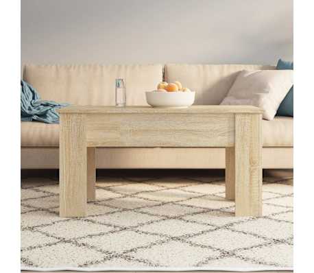 vidaXL Salongbord sonoma eik 101x49x52 cm konstruert tre