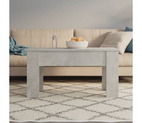 vidaXL Salontafel 101x49x52 cm bewerkt hout betongrijs