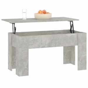 Konferenční stolek betonově šedý 101x49x52 cm kompozitní dřevo - obrázek 4