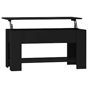 Konferenční stolek černý 101 x 49 x 52 cm kompozitní dřevo - obrázek 2