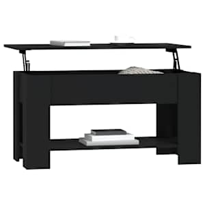 Konferenční stolek černý 101 x 49 x 52 cm kompozitní dřevo - obrázek 7