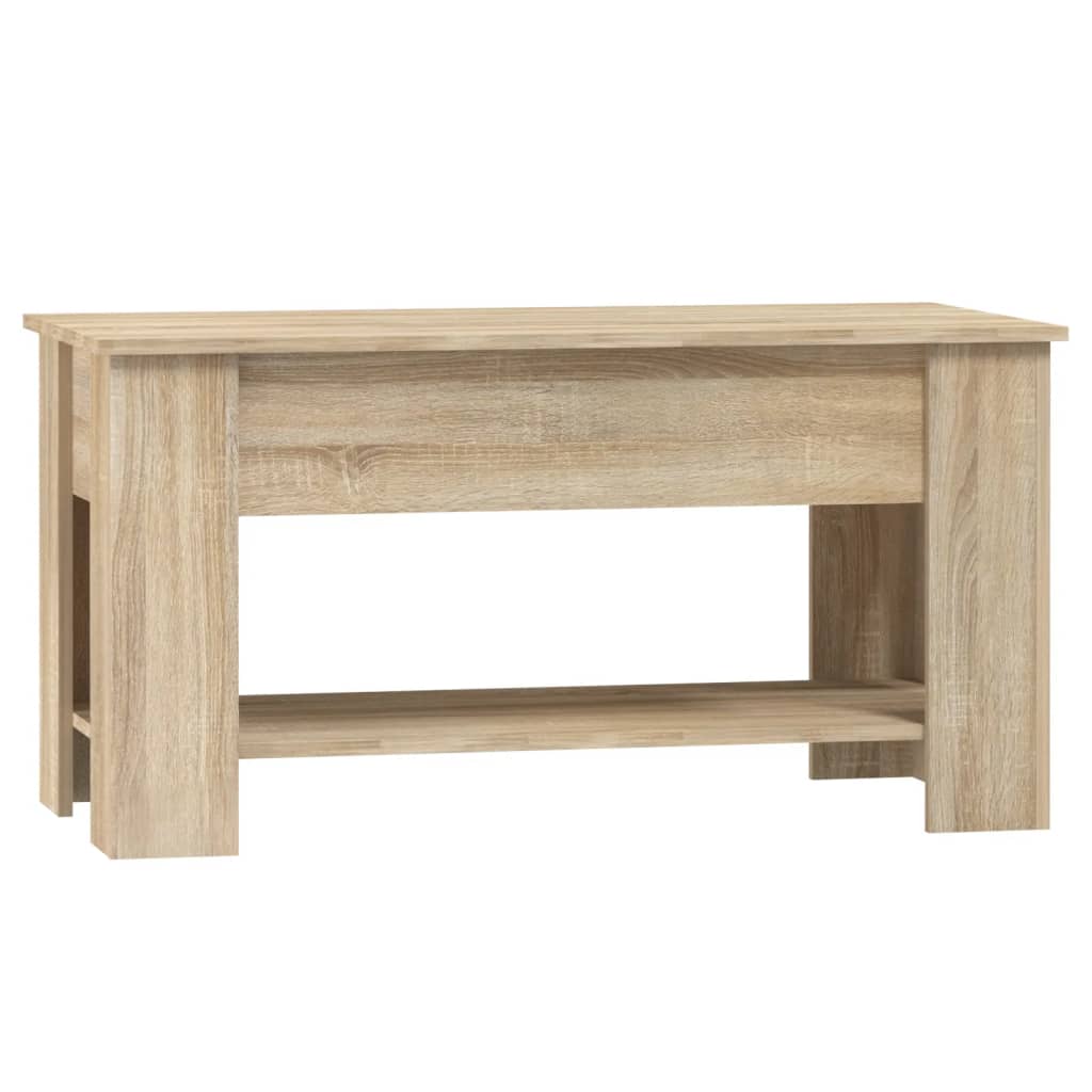 

vidaXL Salontafel 101x49x52 cm bewerkt hout sonoma eikenkleurig