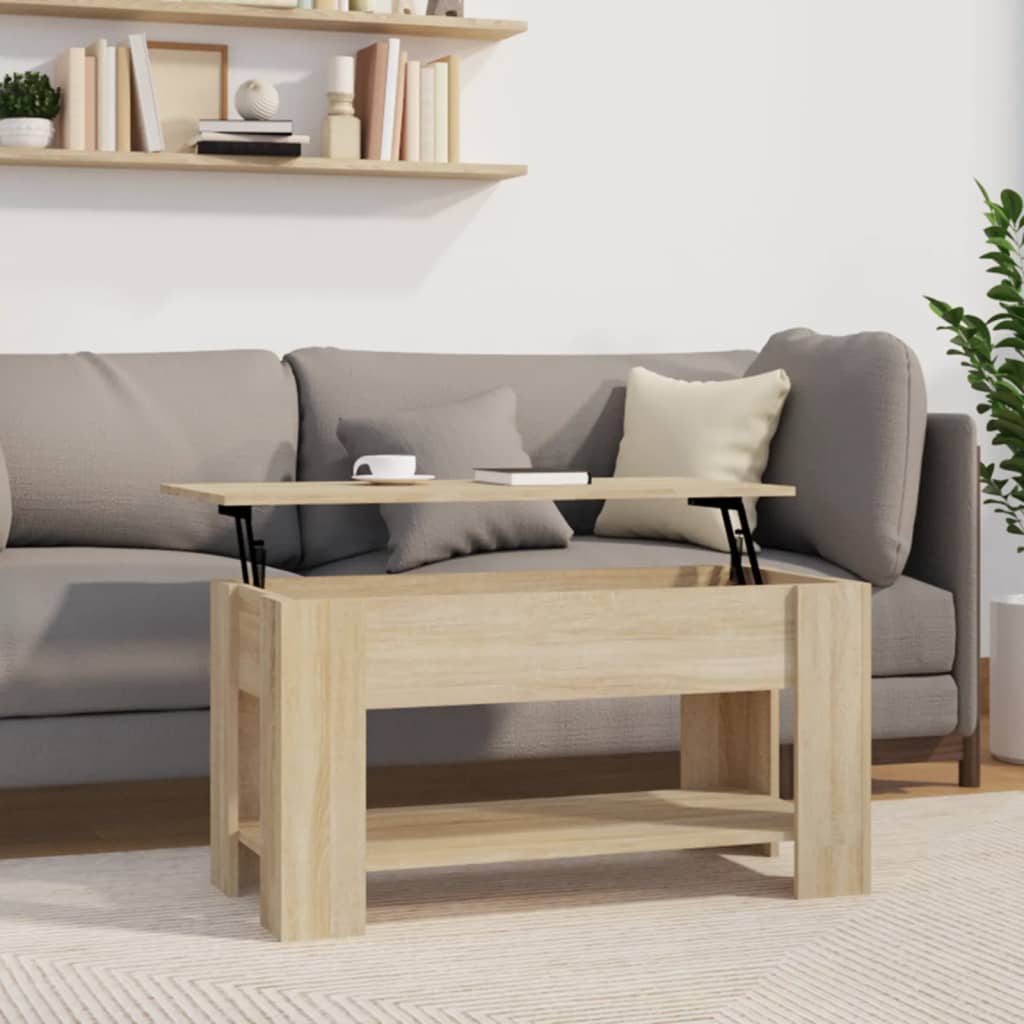 vidaXL Couchtisch Sonoma-Eiche 101x49x52 cm Holzwerkstoff