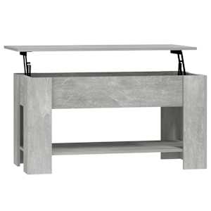Konferenční stolek betonově šedý 101x49x52 cm kompozitní dřevo - obrázek 2