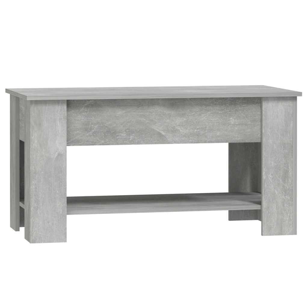 

vidaXL Salontafel 101x49x52 cm bewerkt hout betongrijs