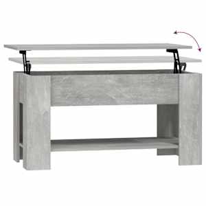 Konferenční stolek betonově šedý 101x49x52 cm kompozitní dřevo - obrázek 7