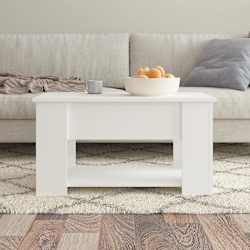 vidaXL Salontafel 79x49x41 cm bewerkt hout wit