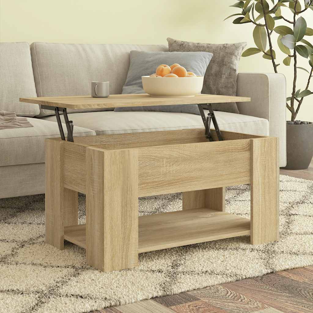 Thumbnail - vidaXL Couchtisch Sonoma-Eiche 79x49x41 cm Holzwerkstoff